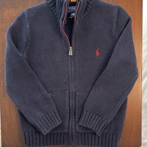 POLO Ralph Lauren Boys Cotton Zip Sweater Size 4/4T